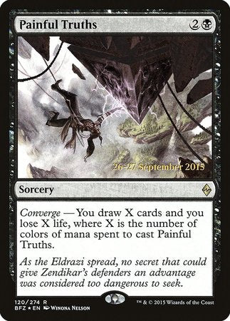 Painful Truths [Battle for Zendikar Promos] | Mega City Incorporated
