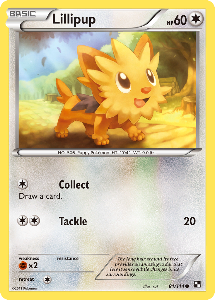 Lillipup (81/114) [Black & White: Base Set] | Mega City Incorporated