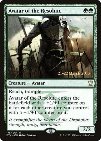 Avatar of the Resolute [Dragons of Tarkir Promos] | Mega City Incorporated