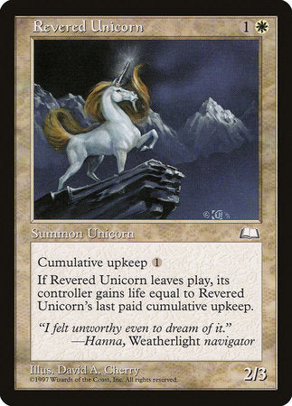 Revered Unicorn [Weatherlight] | Mega City Incorporated