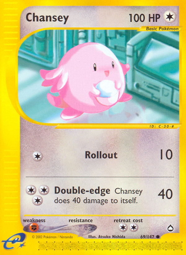 Chansey (69/147) [Aquapolis] | Mega City Incorporated