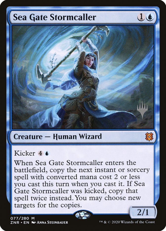 Sea Gate Stormcaller (Promo Pack) [Zendikar Rising Promos] | Mega City Incorporated