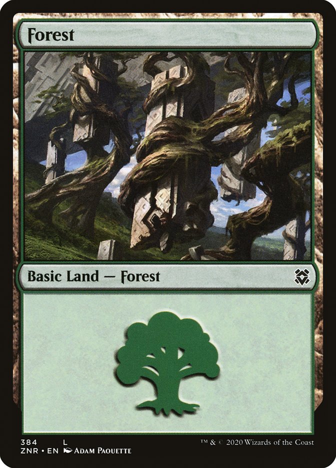 Forest (384) [Zendikar Rising] | Mega City Incorporated