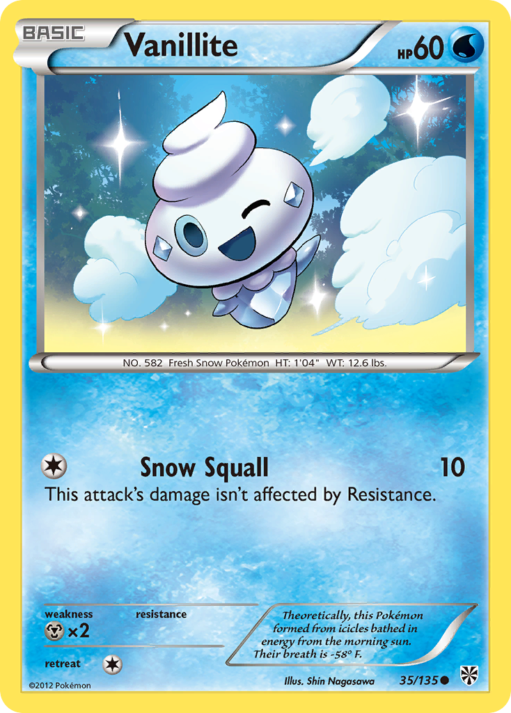 Vanillite (35/135) [Black & White: Plasma Storm] | Mega City Incorporated