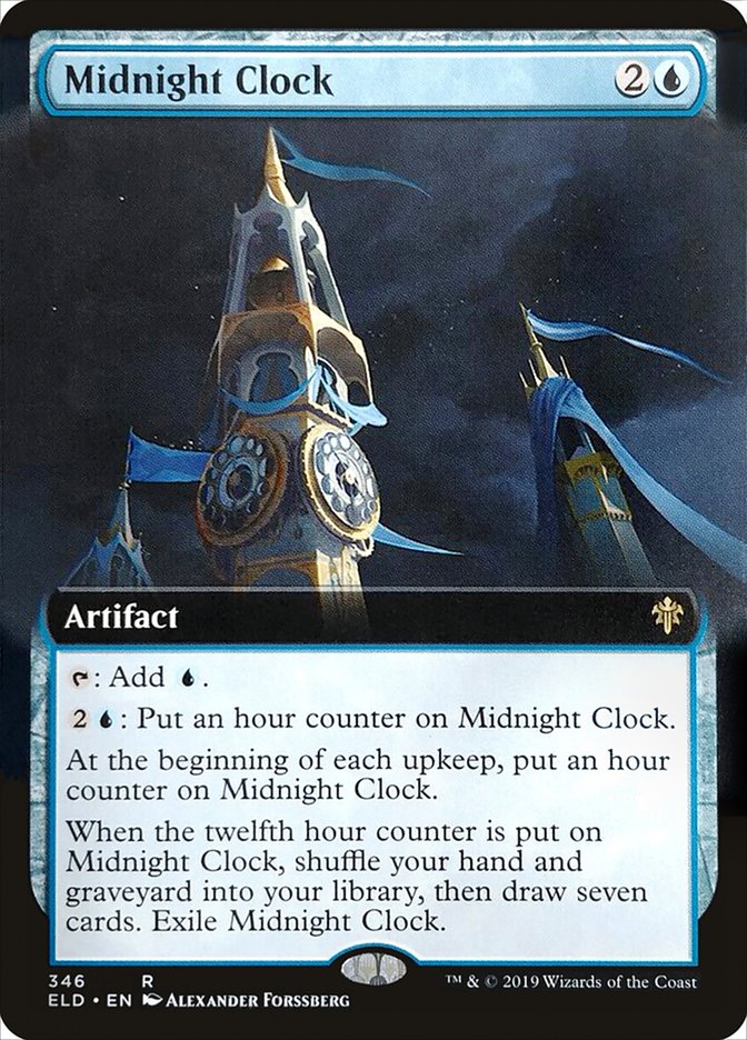 Midnight Clock (Extended Art) [Throne of Eldraine] | Mega City Incorporated