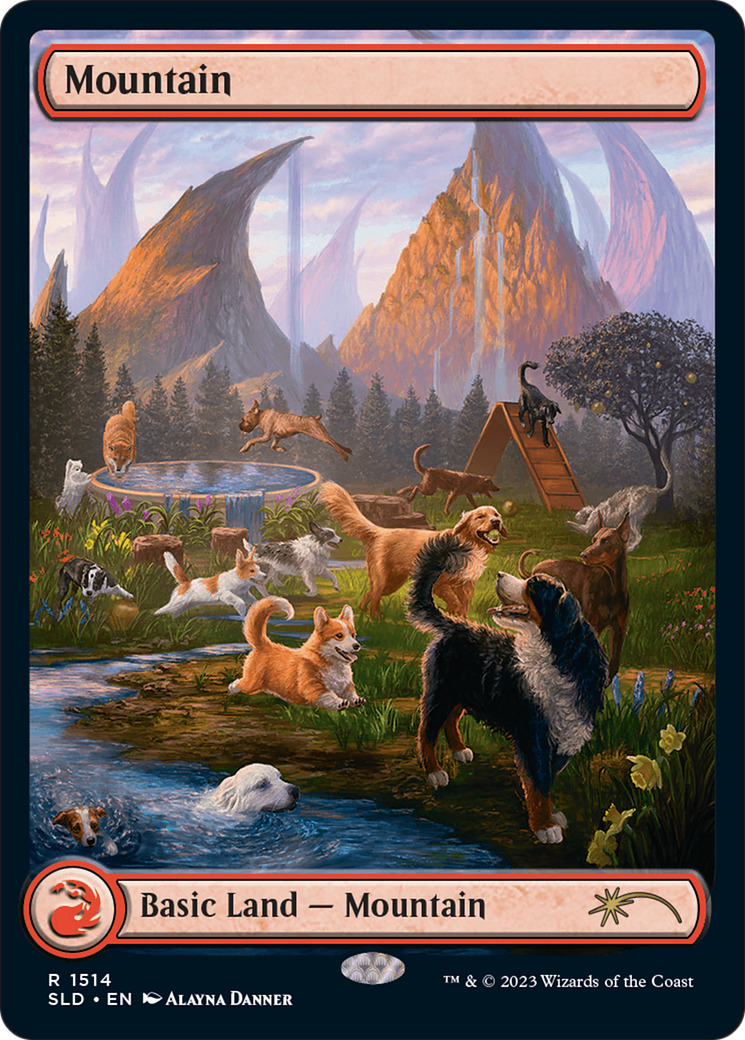 Mountain (1514) [Secret Lair Commander Deck: Raining Cats and Dogs] | Mega City Incorporated