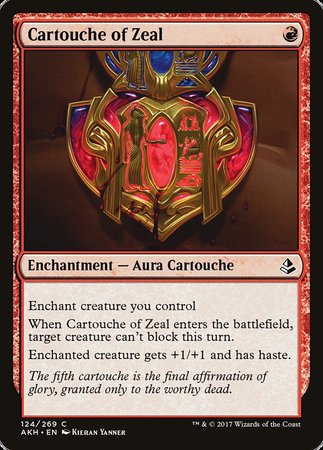 Cartouche of Zeal [Amonkhet] | Mega City Incorporated