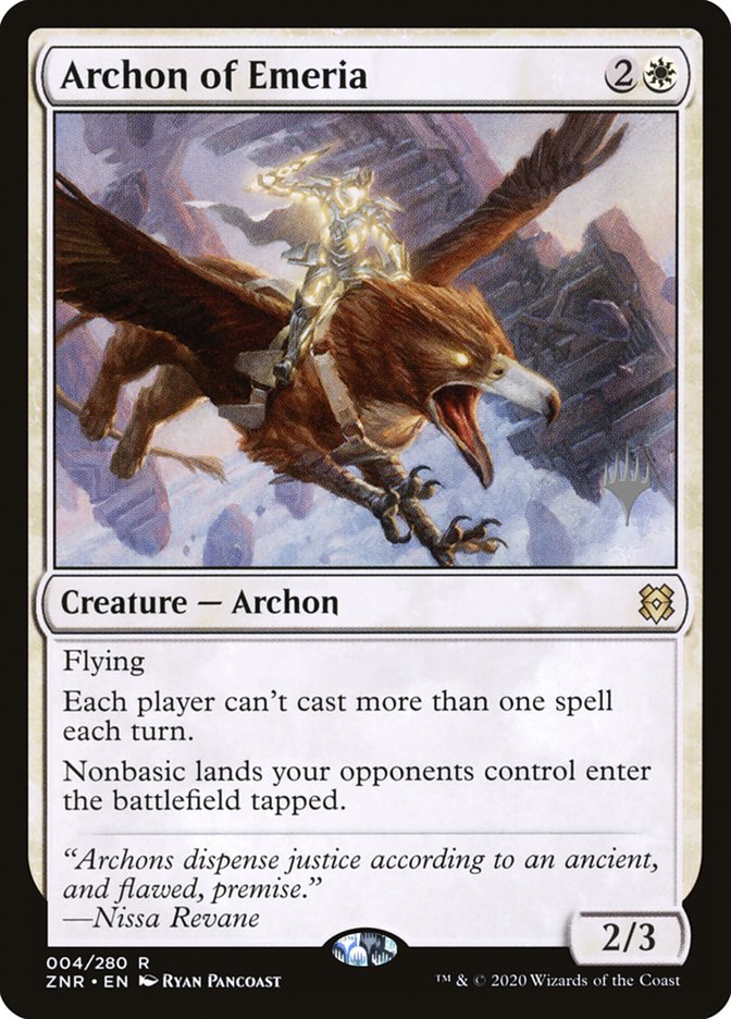 Archon of Emeria (Promo Pack) [Zendikar Rising Promos] | Mega City Incorporated