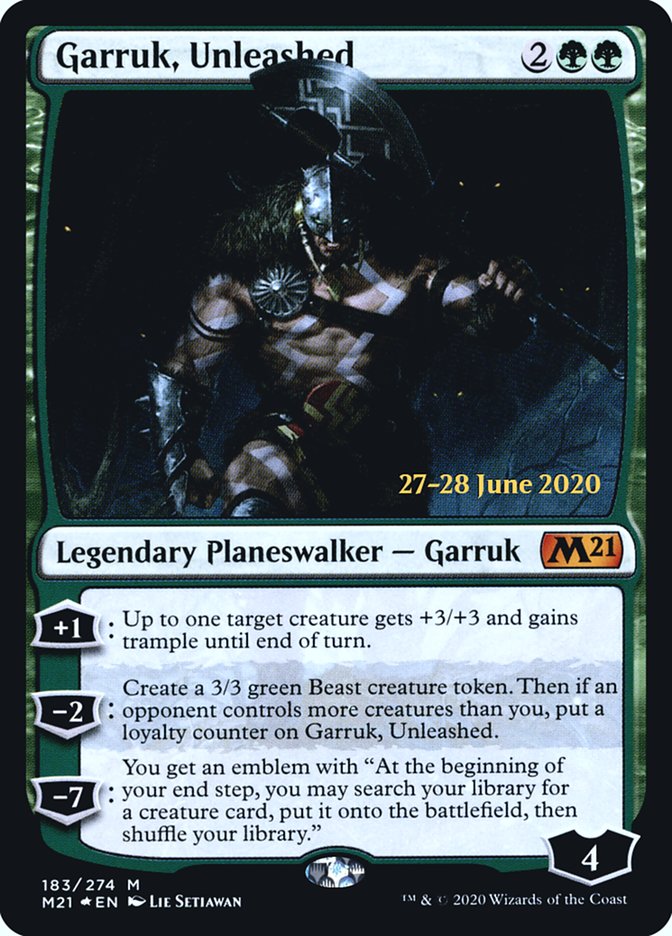 Garruk, Unleashed  [Core Set 2021 Prerelease Promos] | Mega City Incorporated