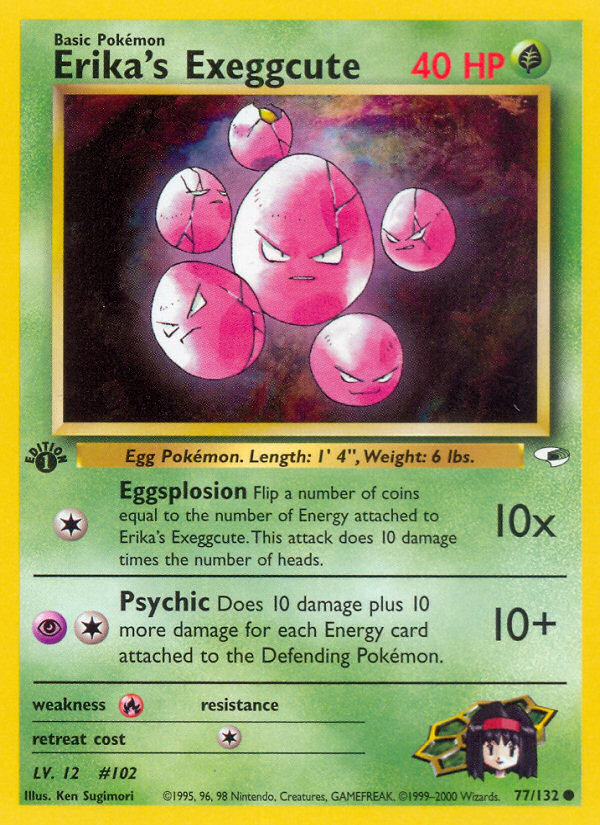 Erika's Exeggcute (77/132) [Gym Heroes 1st Edition] | Mega City Incorporated