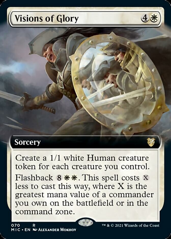Visions of Glory (Extended) [Innistrad: Midnight Hunt Commander] | Mega City Incorporated
