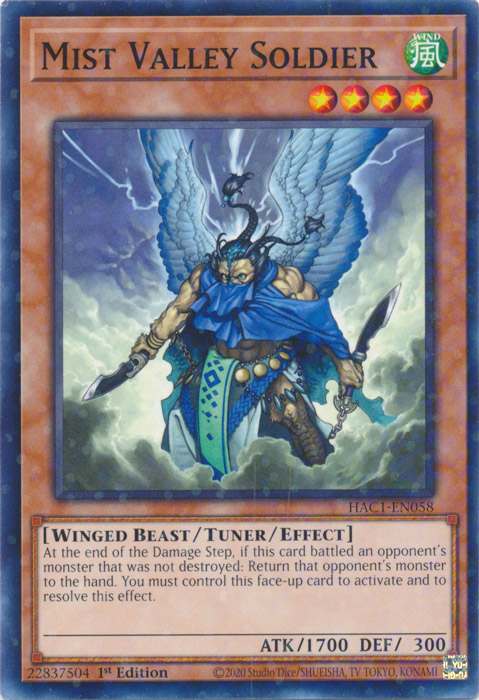 Mist Valley Soldier (Duel Terminal) [HAC1-EN058] Common | Mega City Incorporated
