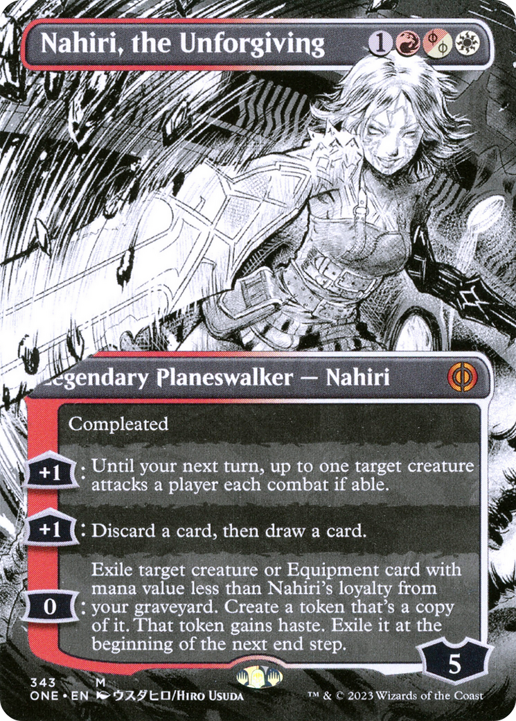 Nahiri, the Unforgiving (Borderless Manga) [Phyrexia: All Will Be One] | Mega City Incorporated