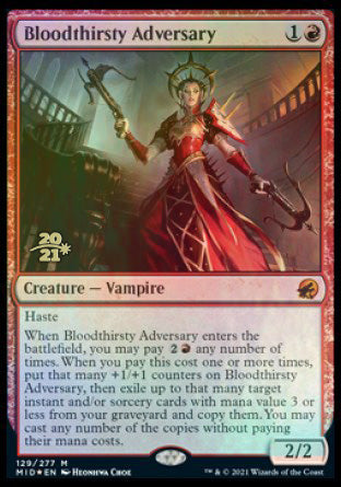 Bloodthirsty Adversary [Innistrad: Midnight Hunt Prerelease Promos] | Mega City Incorporated