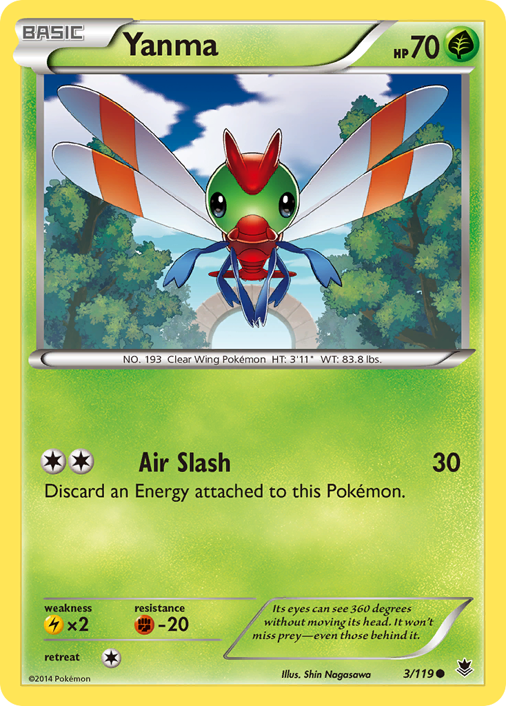 Yanma (3/119) [XY: Phantom Forces] | Mega City Incorporated