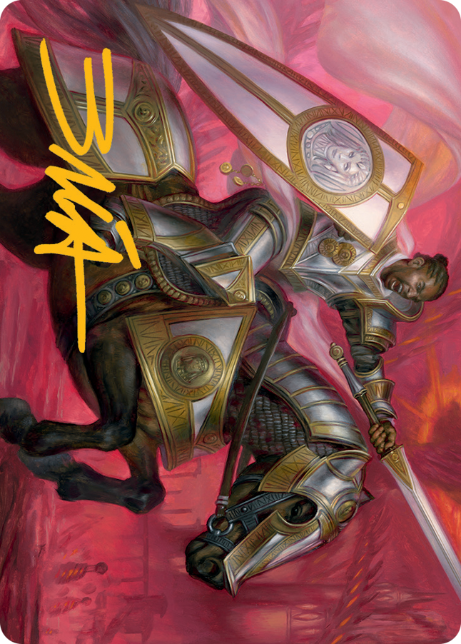 Sigiled Sentinel Art Card (Gold-Stamped Signature) [March of the Machine Art Series] | Mega City Incorporated