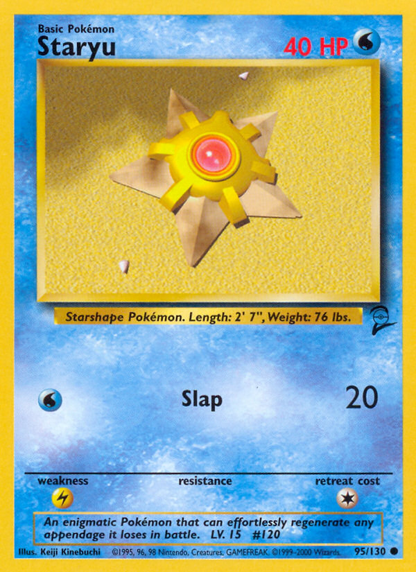 Staryu (95/130) [Base Set 2] | Mega City Incorporated