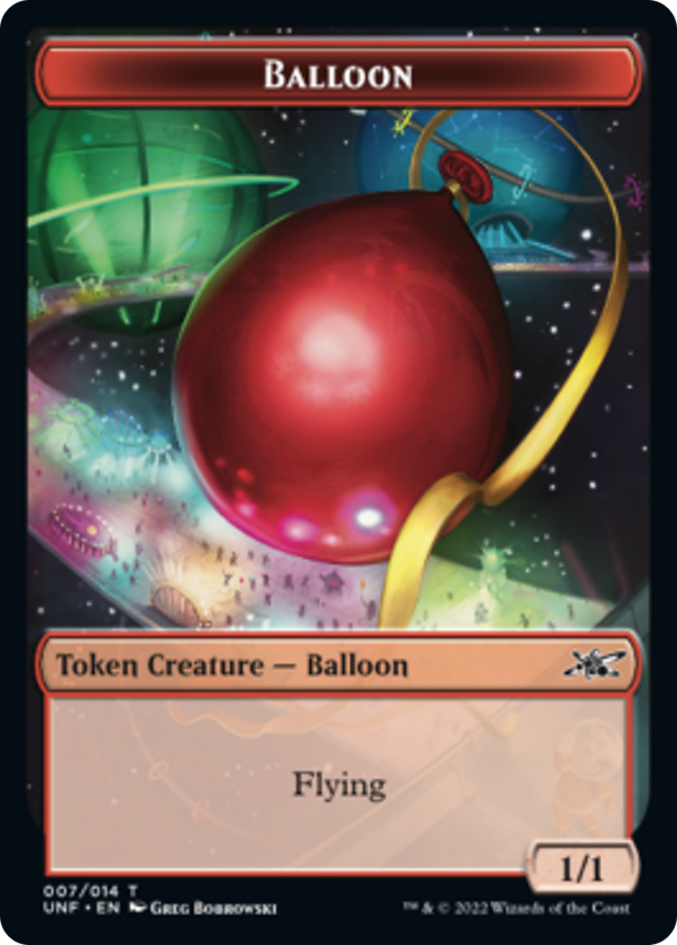 Teddy Bear // Balloon Double-sided Token [Unfinity Tokens] | Mega City Incorporated