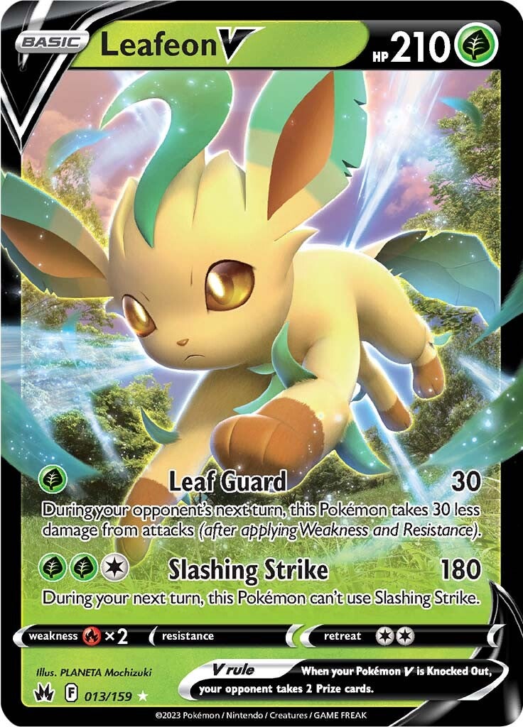 Leafeon V (013/159) [Sword & Shield: Crown Zenith] | Mega City Incorporated