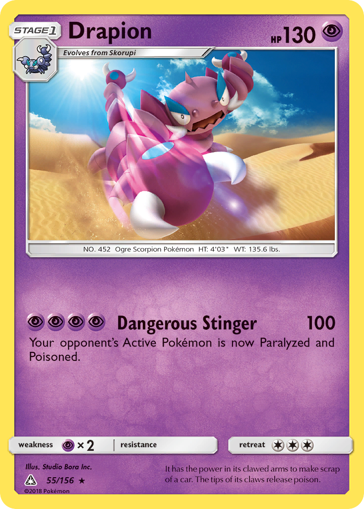 Drapion (55/156) [Sun & Moon: Ultra Prism] | Mega City Incorporated