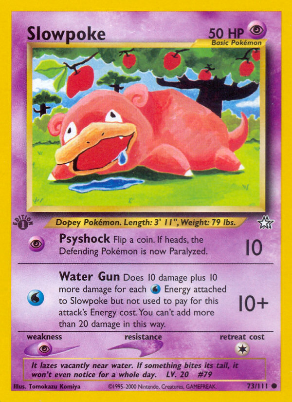 Slowpoke (73/111) [Neo Genesis 1st Edition] | Mega City Incorporated