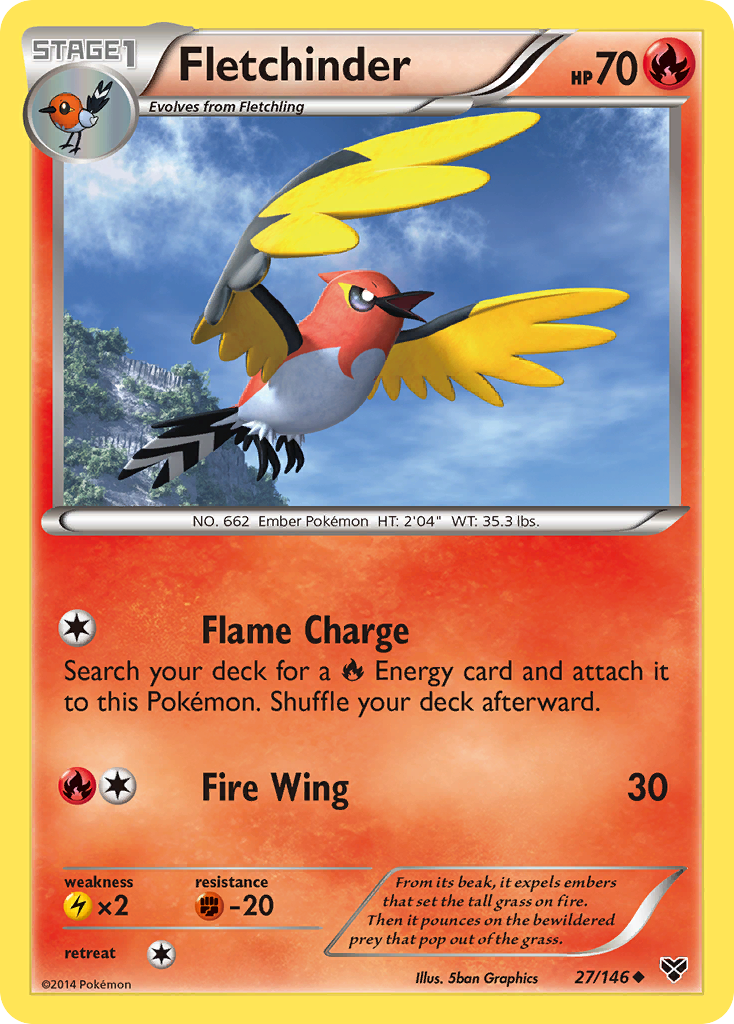 Fletchinder (27/146) [XY: Base Set] | Mega City Incorporated