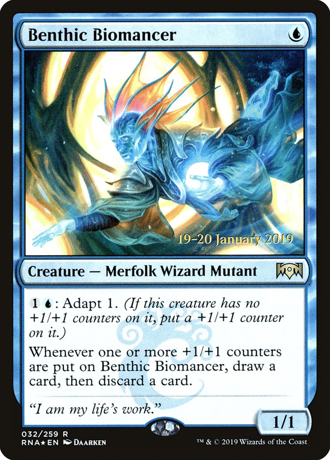 Benthic Biomancer [Ravnica Allegiance Prerelease Promos] | Mega City Incorporated