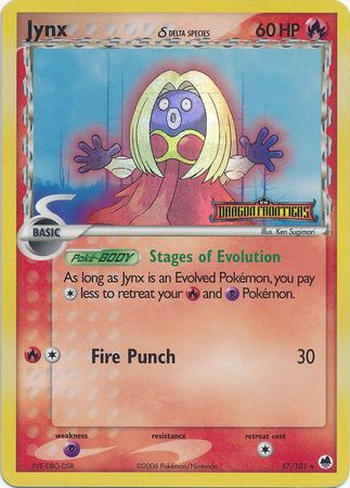 Jynx (17/101) (Delta Species) (Stamped) [EX: Dragon Frontiers] | Mega City Incorporated