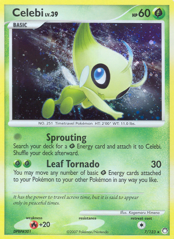 Celebi (7/123) [Diamond & Pearl: Mysterious Treasures] | Mega City Incorporated