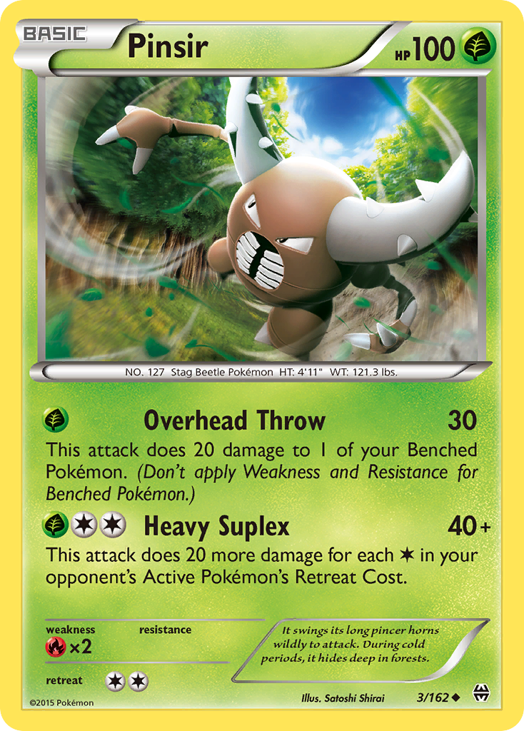 Pinsir (3/162) [XY: BREAKthrough] | Mega City Incorporated