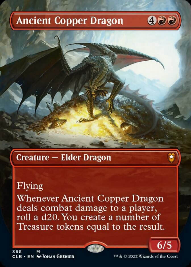 Ancient Copper Dragon (Borderless Alternate Art) [Commander Legends: Battle for Baldur's Gate] | Mega City Incorporated