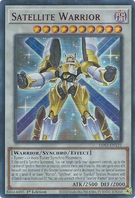 Satellite Warrior (Red) [LDS3-EN121] Ultra Rare | Mega City Incorporated