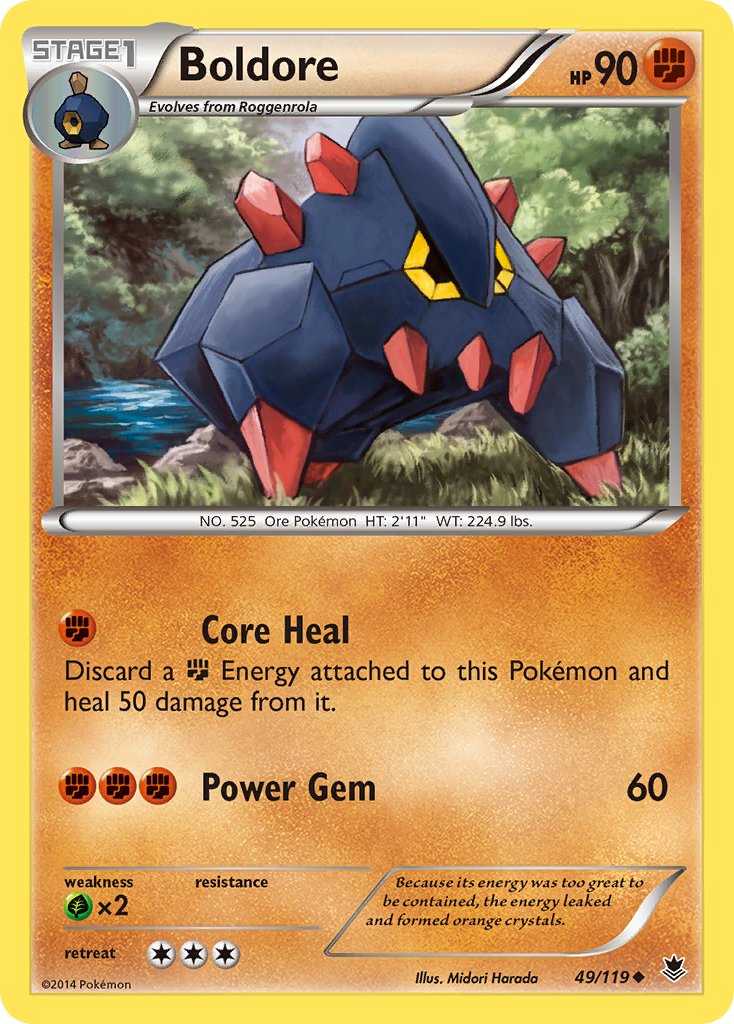 Boldore (49/119) [XY: Phantom Forces] | Mega City Incorporated