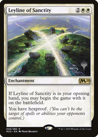 Leyline of Sanctity [Core Set 2020 Promos] | Mega City Incorporated