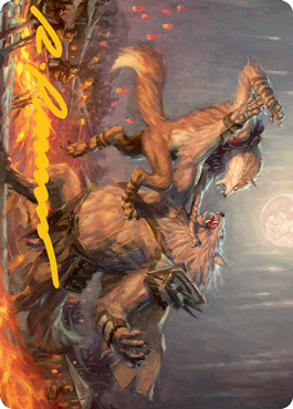 Duel for Dominance Art Card (Gold-Stamped Signature) [Innistrad: Midnight Hunt Art Series] | Mega City Incorporated