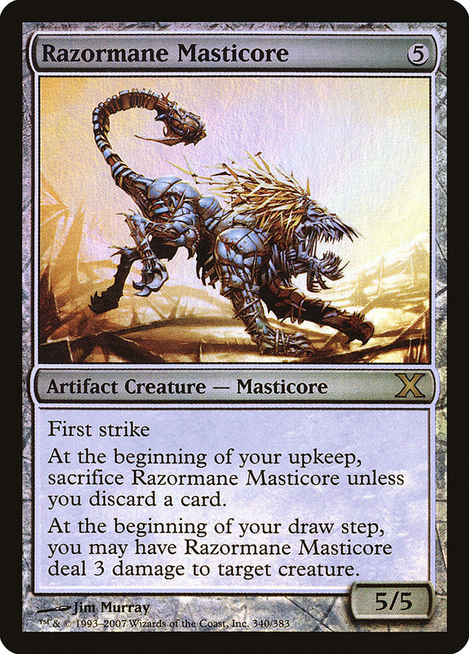 Razormane Masticore (Premium Foil) [Tenth Edition] | Mega City Incorporated