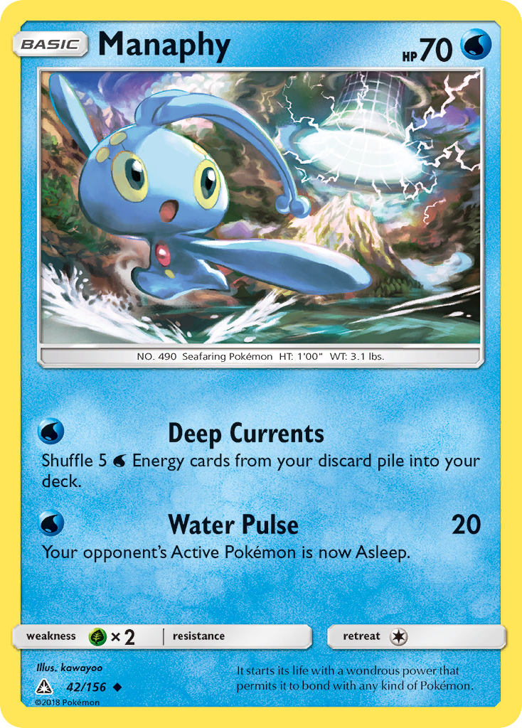 Manaphy (42/156) [Sun & Moon: Ultra Prism] | Mega City Incorporated