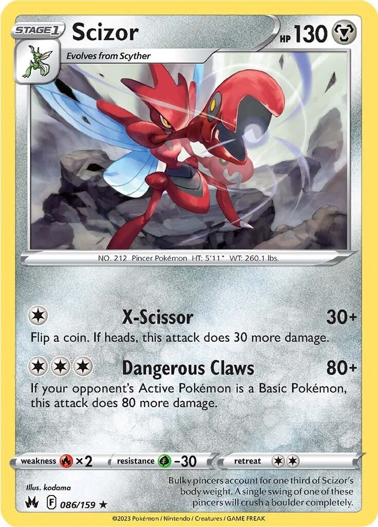 Scizor (086/159) [Sword & Shield: Crown Zenith] | Mega City Incorporated