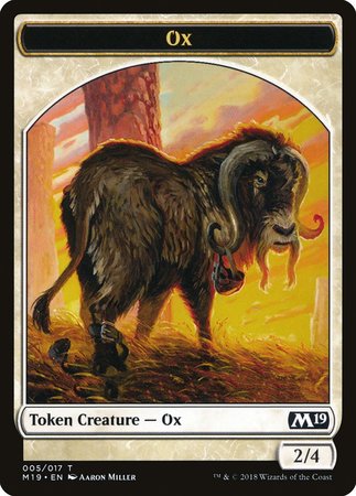 Ox Token [Core Set 2019 Tokens] | Mega City Incorporated