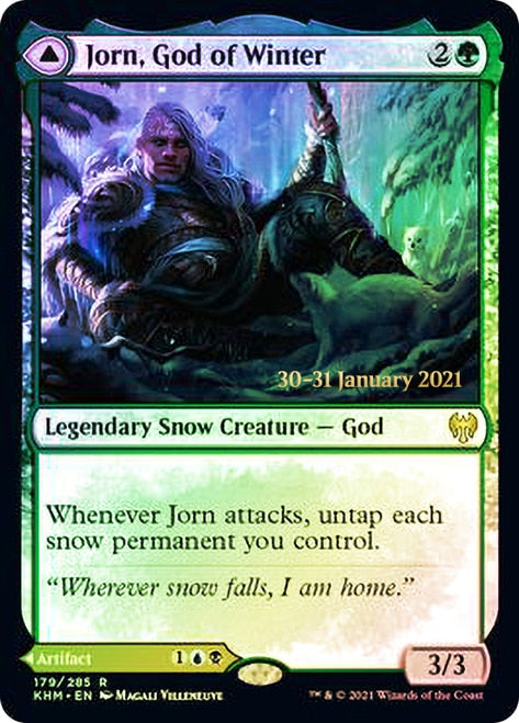 Jorn, God of Winter // Kaldring, the Rimestaff   [Kaldheim Prerelease Promos] | Mega City Incorporated