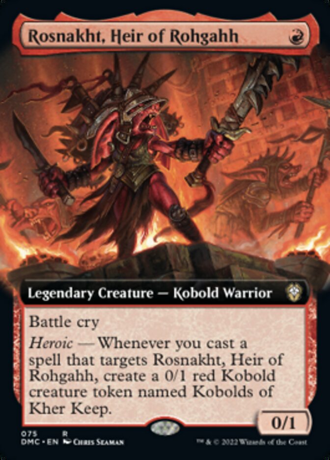 Rosnakht, Heir of Rohgahh (Extended Art) [Dominaria United Commander] | Mega City Incorporated