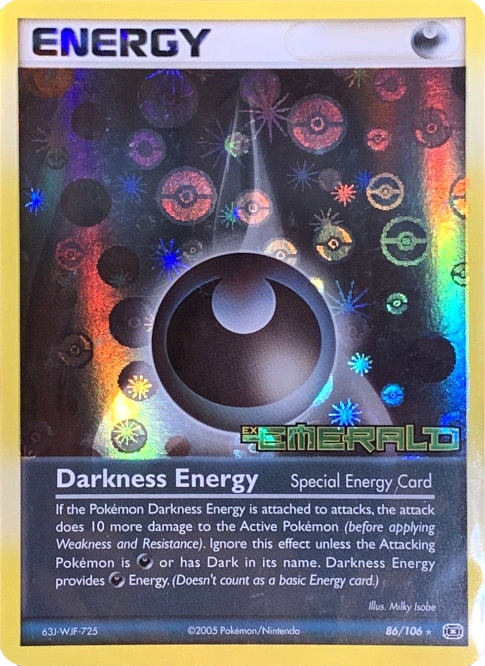 Darkness Energy (86/106) (Stamped) [EX: Emerald] | Mega City Incorporated