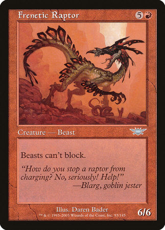 Frenetic Raptor [Legions] | Mega City Incorporated
