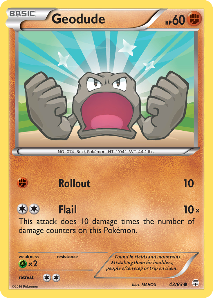 Geodude (43/83) [XY: Generations] | Mega City Incorporated