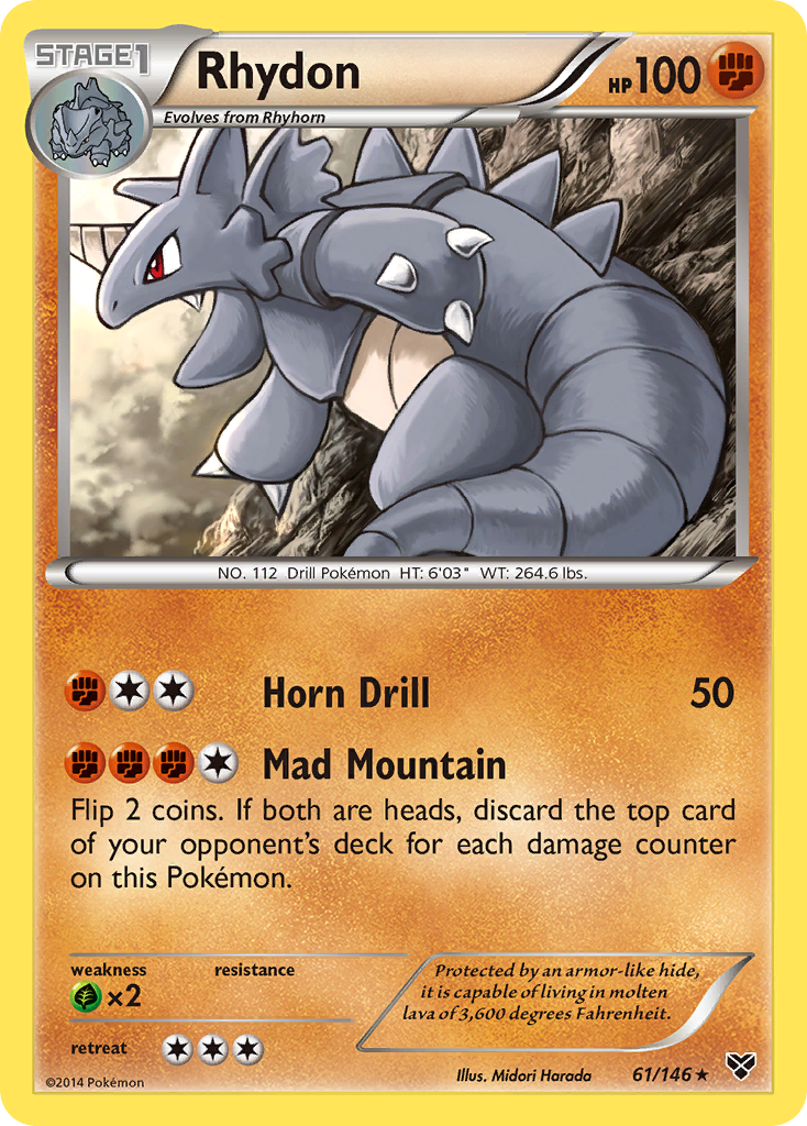 Rhydon (61/146) [XY: Base Set] | Mega City Incorporated