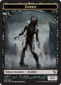 Zombie // Shapeshifter Double-sided Token [Commander 2018 Tokens] | Mega City Incorporated