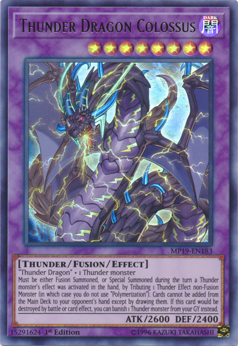 Thunder Dragon Colossus [MP19-EN183] Ultra Rare | Mega City Incorporated