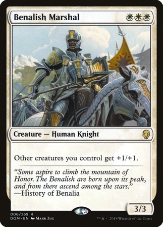 Benalish Marshal [Dominaria Promos] | Mega City Incorporated