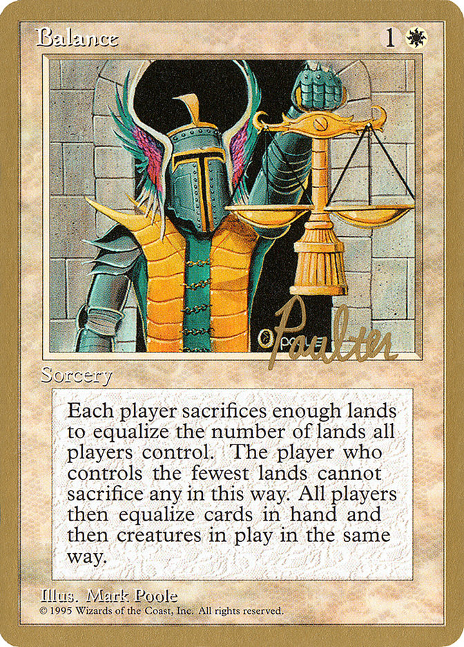 Balance (Preston Poulter) [Pro Tour Collector Set] | Mega City Incorporated