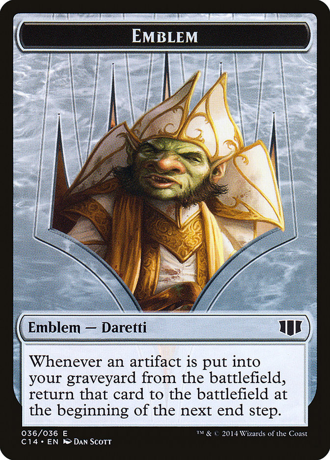 Daretti, Scrap Savant Emblem // Tuktuk the Returned Double-sided Token [Commander 2014 Tokens] | Mega City Incorporated